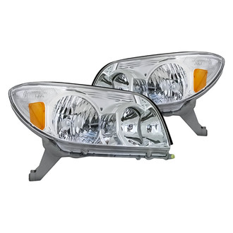 Replacement - Driver and Passenger Side Headlight Set Lens and Housing (CAPA Certified)