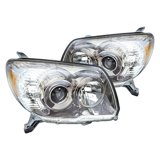 Replacement - Driver and Passenger Side Headlight Set Lens and Housing (Standard Line)