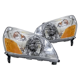Replacement - Driver and Passenger Side Headlight Set Lens and Housing (CAPA Certified)