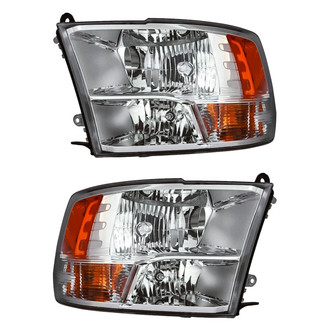 Replacement - Driver and Passenger Side Headlight Set (CAPA Certified)