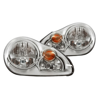 Replacement - Driver and Passenger Side Headlight Set (CAPA Certified)