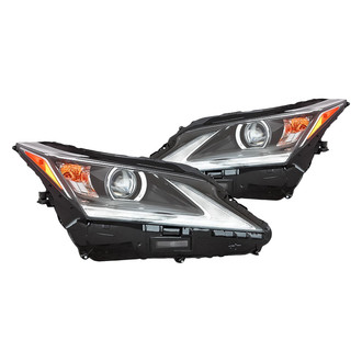 Replacement - Driver and Passenger Side Headlight Set (CAPA Certified)