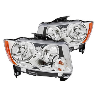 Replacement - Driver and Passenger Side Headlight Set (CAPA Certified)