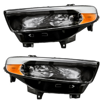 Replacement - Driver and Passenger Side Headlight Set (CAPA Certified)