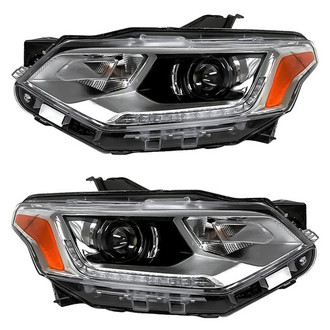 Replacement - Driver and Passenger Side Headlight Set (CAPA Certified)