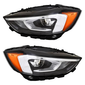 Replacement - Driver and Passenger Side Headlight Set (CAPA Certified)