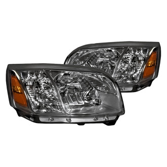 Replacement - Driver and Passenger Side Headlight Set Lens and Housing (Standard Line)