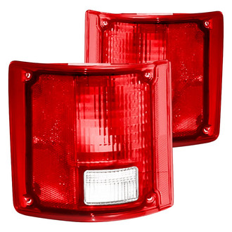 Replacement - Driver and Passenger Side Tail Light Lens and Housing Set (Standard Line)