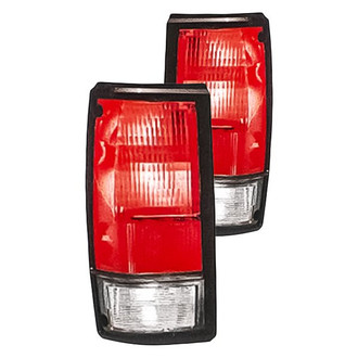 Replacement - Driver and Passenger Side Tail Light Lens and Housing Set (Standard Line)