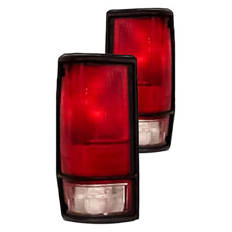 Replacement - Driver and Passenger Side Tail Light Lens and Housing Set (Standard Line)