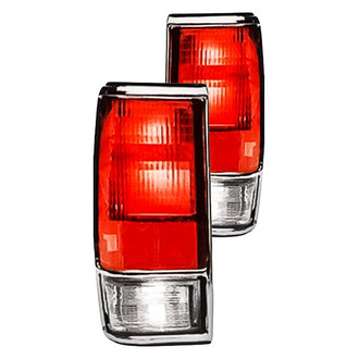 Replacement - Driver and Passenger Side Tail Light Lens and Housing Set (Standard Line)