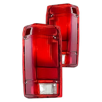 Replacement - Driver and Passenger Side Tail Light Lens and Housing Set (Standard Line)
