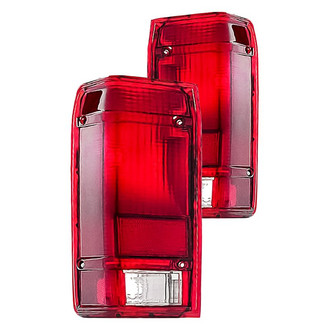 Replacement - Driver and Passenger Side Tail Light Lens and Housing Set (Standard Line)