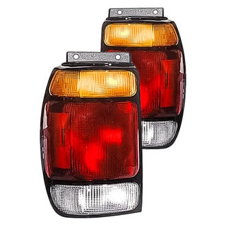 Replacement - Driver and Passenger Side Tail Light Lens and Housing Set (Standard Line)