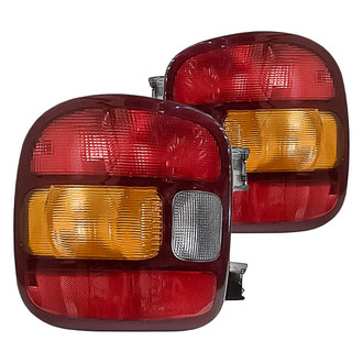 Replacement - Driver and Passenger Side Tail Light Lens and Housing Set (Standard Line)