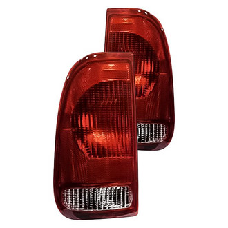 Replacement - Driver and Passenger Side Tail Light Lens and Housing Set (CAPA Certified)