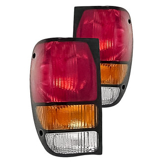 Replacement - Driver and Passenger Side Tail Light Lens and Housing Set (Standard Line)