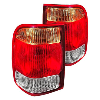 Replacement - Driver and Passenger Side Tail Light Lens and Housing Set (Standard Line)