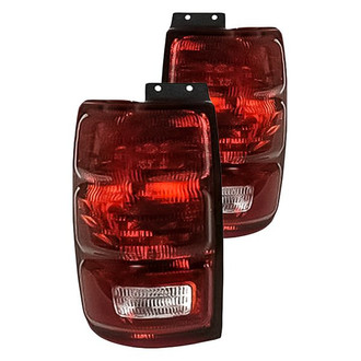 Replacement - Driver and Passenger Side Outer Tail Light Lens and Housing Set (CAPA Certified)