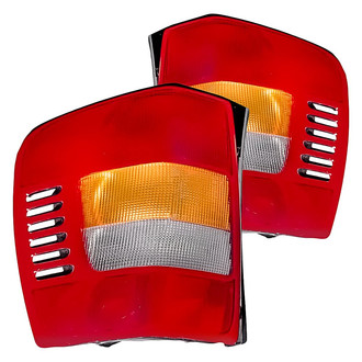 Replacement - Driver and Passenger Side Tail Light Lens and Housing Set (Standard Line)