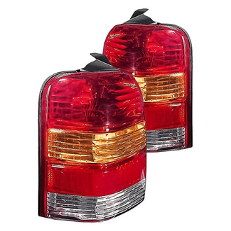 Replacement - Driver and Passenger Side Tail Light Lens and Housing Set (Standard Line)