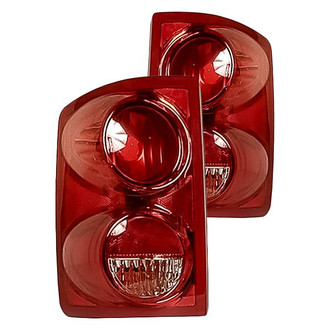Replacement - Driver and Passenger Side Tail Light Lens and Housing Set (Standard Line)