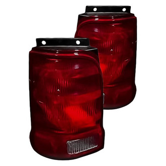 Replacement - Driver and Passenger Side Tail Light Lens and Housing Set (Standard Line)