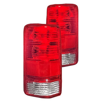 Replacement - Driver and Passenger Side Tail Light Lens and Housing Set (Standard Line)