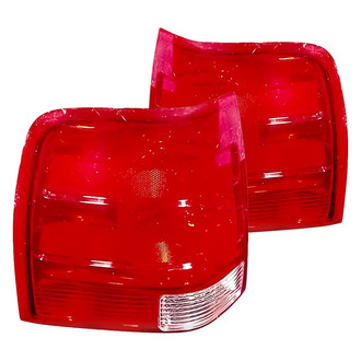 Replacement - Driver and Passenger Side Tail Light Lens and Housing Set (Standard Line)