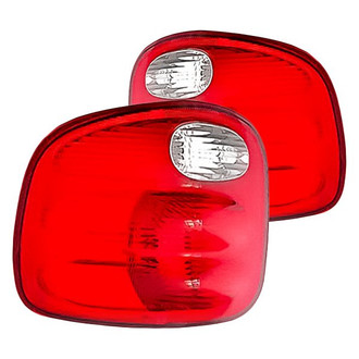 Replacement - Driver and Passenger Side Tail Light Lens and Housing Set (Standard Line)