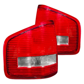 Replacement - Driver and Passenger Side Tail Light Lens and Housing Set (CAPA Certified)