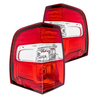 Replacement - Driver and Passenger Side Tail Light Lens and Housing Set (CAPA Certified)