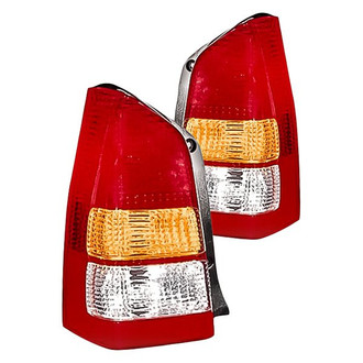 Replacement - Driver and Passenger Side Tail Light Lens and Housing Set (Standard Line)