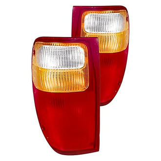 Replacement - Driver and Passenger Side Tail Light Lens and Housing Set (CAPA Certified)
