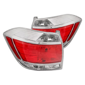Replacement - Driver and Passenger Side Tail Light Lens and Housing Set (Standard Line)