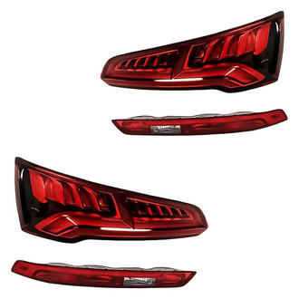 Replacement - Driver and Passenger Side Lower and Upper Tail Light Set (Standard Line)