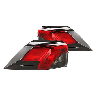 Replacement - Driver and Passenger Side Outer Tail Light Lens and Housings (CAPA Certified)