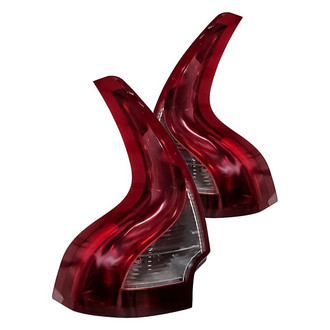 Replacement - Driver and Passenger Side Tail Light Lens and Housing Set (Standard Line)
