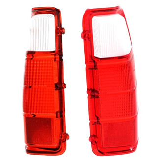 Replacement - Driver and Passenger Side Tail Light Lens and Housing Set (Standard Line)
