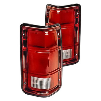 Replacement - Driver and Passenger Side Tail Light Lens and Housing Set (Standard Line)