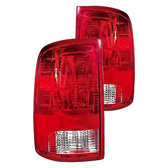 Replacement - Driver and Passenger Side Tail Light Lens and Housing Set (CAPA Certified)