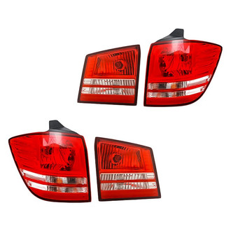 Replacement - Driver and Passenger Side Inner and Outer Tail Light Set (CAPA Certified)