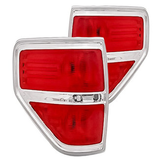 Replacement - Driver and Passenger Side Tail Light Lens and Housing Set (CAPA Certified)