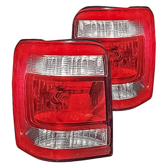 Replacement - Driver and Passenger Side Tail Light Lens and Housing Set (CAPA Certified)