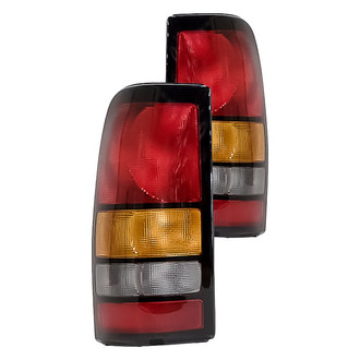Replacement - Driver and Passenger Side Tail Light Lens and Housing Set (CAPA Certified)