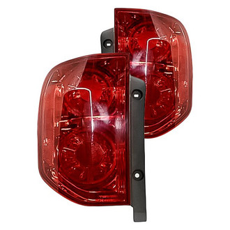 Replacement - Driver and Passenger Side Tail Light Lens and Housing Set (Standard Line)