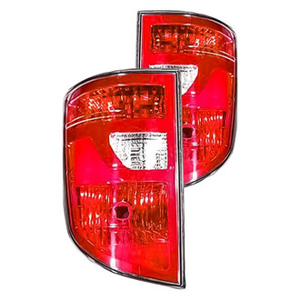 Replacement - Driver and Passenger Side Tail Light Lens and Housing Set (CAPA Certified)