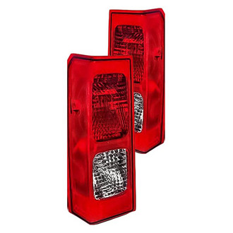 Replacement - Driver and Passenger Side Tail Light Lens and Housing Set (Standard Line)