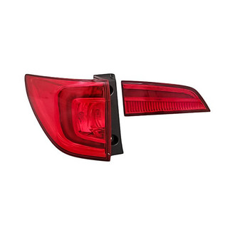 Replacement - Driver Side Driver and Passenger Side Inner and Outer Tail Light Set (CAPA Certified)