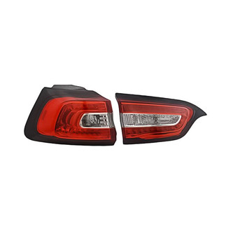 Replacement - Driver Side Driver and Passenger Side Inner and Outer Tail Light Set (CAPA Certified)